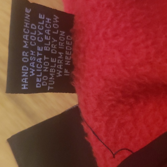 Red & Black Full Zip Fleece Jacket Size: M - Picture 6 of 6